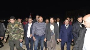 وزير الشباب والرياضة ومحافظ بورسعيد يتفقدان إستاد النادي المصري الجديد