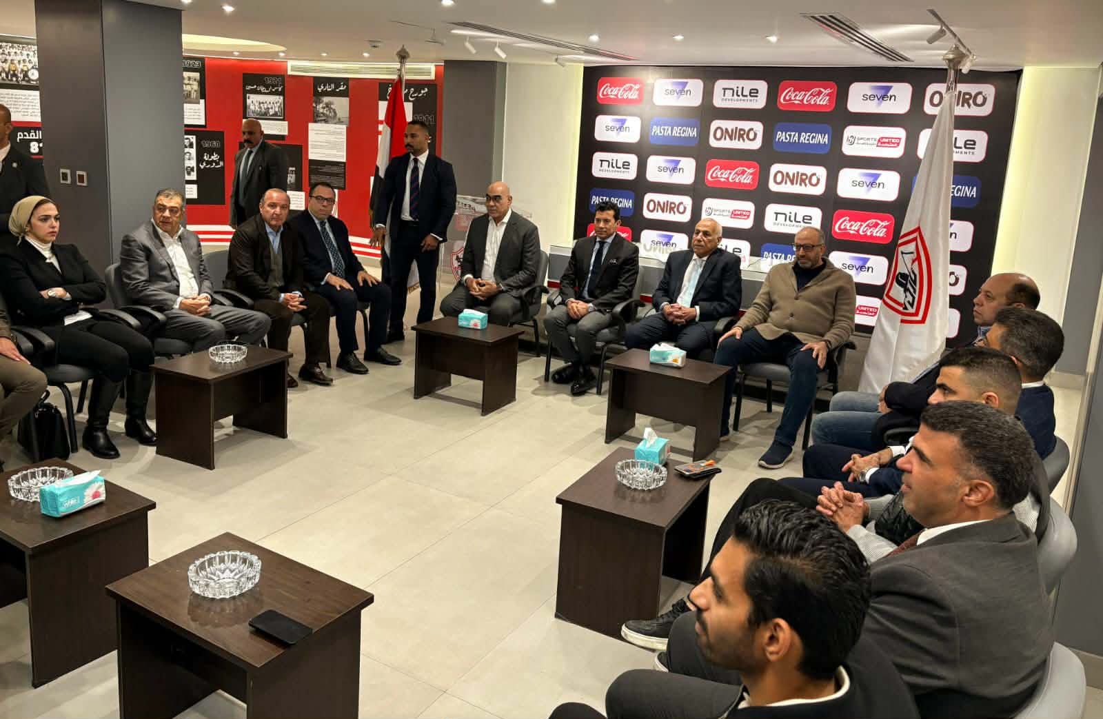 وزير الشباب والرياضة يلتقي مجلس إدارة الزمالك
