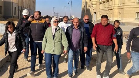 مسئولو جهاز "العاصمة الجديدة" يتفقدون الحي السكني الخامس "R5" لدفع الأعمال الجارية