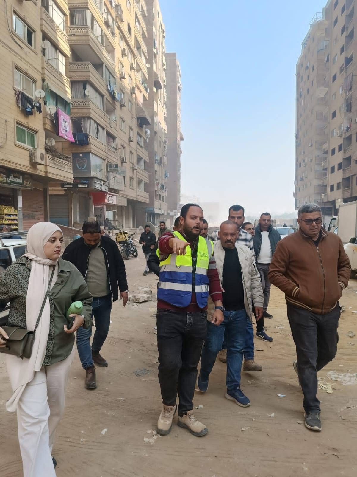 متابعة مشروع تطوير شارع الإخلاص بحي الطالبية