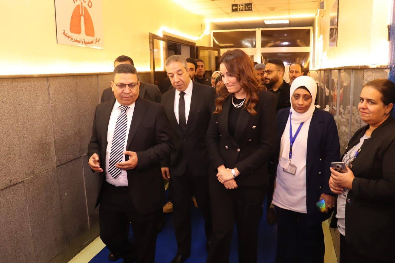 نائب محافظ الجيزة تفتتح دور العناية المركزة بمستشفى الصدر بإمبابة بعد تجهيزه بالكامل