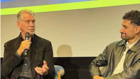 أمير المصري رفقة بيرس بروسنان.. عرض خاص لفيلم "Giant" في لندن أمير المصري رفقة بيرس بروسنان.. عرض خاص لفيلم "Giant" في لندن