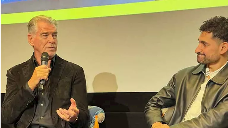 أمير المصري رفقة بيرس بروسنان.. عرض خاص لفيلم "Giant" في لندن أمير المصري رفقة بيرس بروسنان.. عرض خاص لفيلم "Giant" في لندن