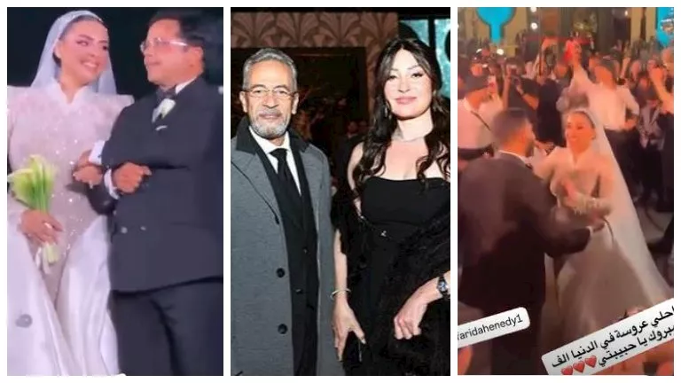 نرمين الفقي والسقا وأحمد رزق.. 20 صورة من زفاف فريدة محمد هنيدي نرمين الفقي والسقا وأحمد رزق.. 20 صورة من زفاف فريدة محمد هنيدي