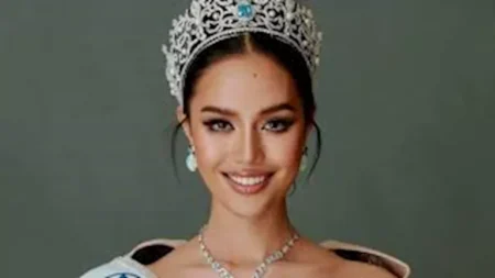 إطلالة أنيقة ومحتشمة.. ملكة جمال العالم 2025 بلوك جذاب