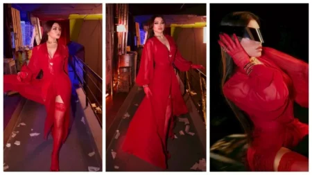 "فستان أحمر جريء".. هيفاء وهبي تنشر صورًا جديدة من كليب "سوبر وومان" "فستان أحمر جريء".. هيفاء وهبي تنشر صورًا جديدة من كليب "سوبر وومان"