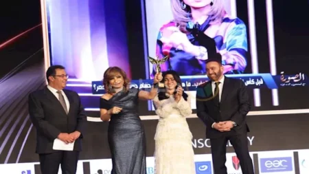 باسم سمرة ولميس الحديدي والسقا.. 20 صورة من تكريمات النجوم في حفل توزيع جوائز وشوشة