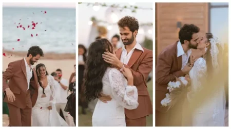 "بكواليس من حفل الزفاف".. ثراء جبيل تحتفل بعيد زواجها الأول