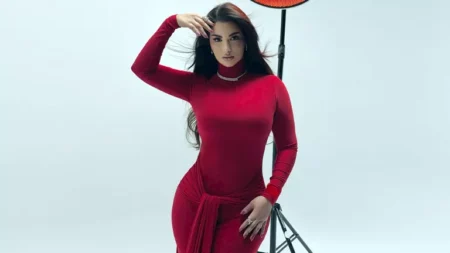 بفستان أحمر ناري.. هدى الإتربي تخطف الأنظار من أحدث جلسة تصوير