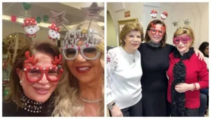 إلهام شاهين تحتفل بالكريسماس مع صديقاتها والجمهور يعلق (صور)