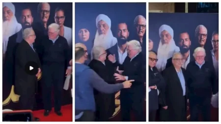 إبراهيم عيسى وحسين فهمي والسبكي يحتفلون بعرض فيلم "الملحد" في السينمات