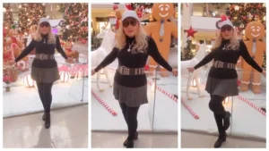 نادية الجندي تحتفل بالكريسماس بإطلالة شبابية