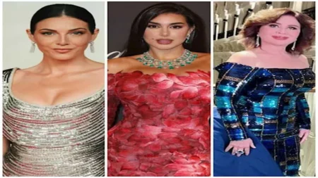 ياسمين صبري الأكثر أناقة.. إطلالات ساحرة بصيحة الأوف شولدر في مهرجان البحر الأحمر