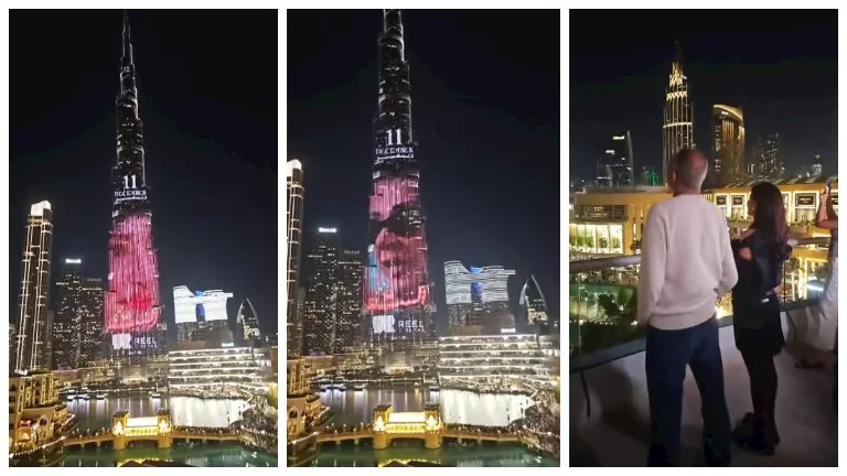 منى زكي تنشر فيديو لعرض برومو فيلم الست على برج خليفة في دبي (صور وفيديو) منى زكي تنشر فيديو لعرض برومو فيلم الست على برج خليفة في دبي (صور وفيديو)