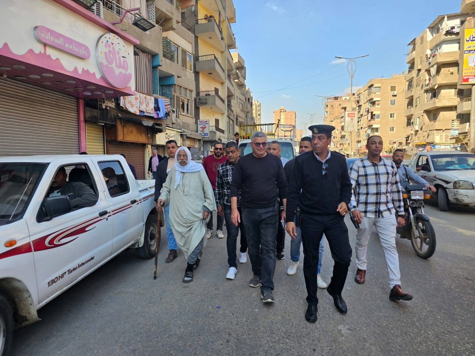 الجيزة تنفّذ حملة مكبرة بعثمان محرم لإزالة الإشغالات وإعادة الانضباط إلى الشارع