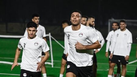 المنتخب الوطنى المشارك في كأس العرب يختتم استعداداته لمواجهة الكويت غدًا