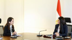 وزيرة التخطيط تستقبل النائب الأول لرئيس"جايكا" في أول زيارة لها لمصر