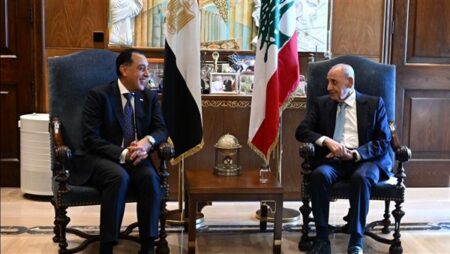 رئيس مجلس النواب اللبناني يستقبل الدكتور مصطفى مدبولي.. صور رئيس مجلس النواب اللبناني يستقبل الدكتور مصطفى مدبولي.. صور