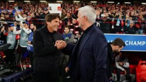 بنفيكا مورينيو ينتصر على نابولي كونتي بدوري أبطال أوروبا