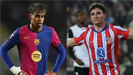 يامال ضد ألفاريز.. تعرف على تشكيل مباراة برشلونة ضد أتلتيكو مدريد بالدوري