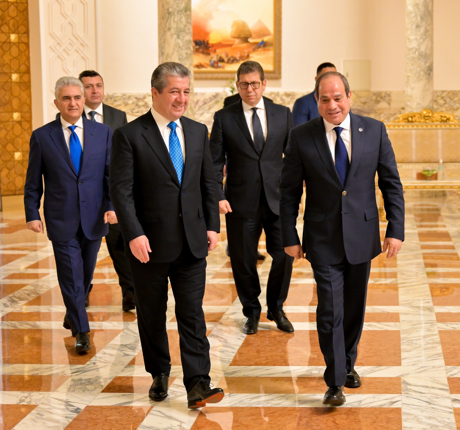 استقبال رئيس حكومة كردستان العراق أبرزها.. نشاط السيسي اليوم الأحد.. فيديو وصور