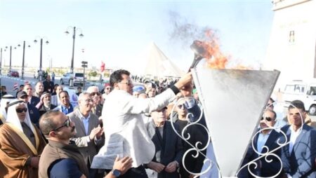 إطلاق شعلة النسخة السادسة من أولمبياد المحافظات الحدودية إطلاق شعلة النسخة السادسة من أولمبياد المحافظات الحدودية