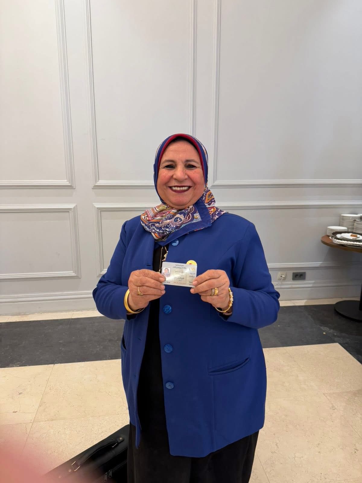 الدكتورة غادة عبد الرحيم علي تهنئ الدكتورة صباح صابر بتسلمها عضوية مجلس النواب 2026 – 2031