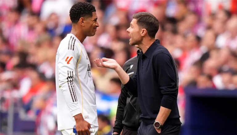 بيلينجهام يرد غاضبًا على شائعات خلافاته مع تشابي ألونسو بيلينجهام يرد غاضبًا على شائعات خلافاته مع تشابي ألونسو