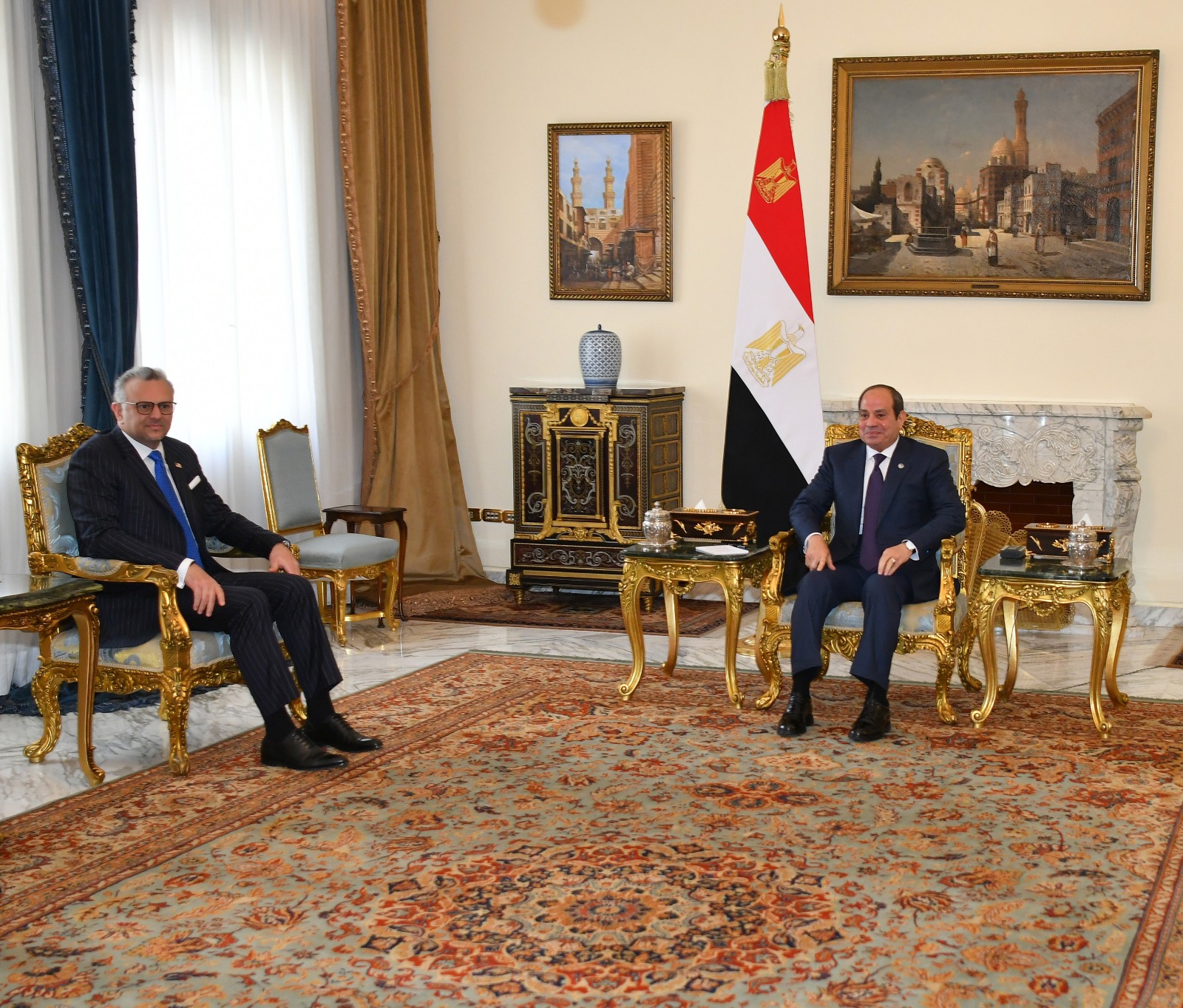 السيسي يستقبل كبير مستشاري ترامب للشئون العربية والأفريقية.. فيديووصور