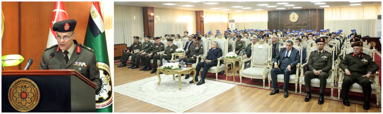 الكلية العسكرية التكنولوجية تحتفل بتخريج الدورة التدريبية الأولى لطلبة مركز التدريب المهنى التابع لهيئة قناة السويس.. صور