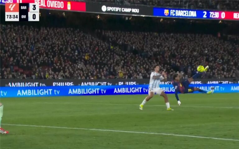 فيديو | ضربة مزدوجة رائعة.. لامين يامال يسجل هدف برشلونة الثالث أمام ريال أوفييدو فيديو | ضربة مزدوجة رائعة.. لامين يامال يسجل هدف برشلونة الثالث أمام ريال أوفييدو