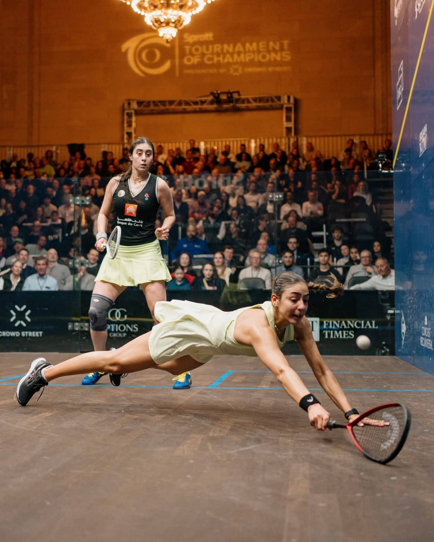 بعد مباراة ماراثونية.. هانيا الحمامي تتأهل إلى نهائي بطولة سبروت للأبطال 2026 للإسكواش