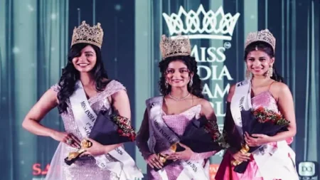 جمالها جذاب.. 15 صورة لـ تتويج ملكة جمال الهند جلام وورلد 2026