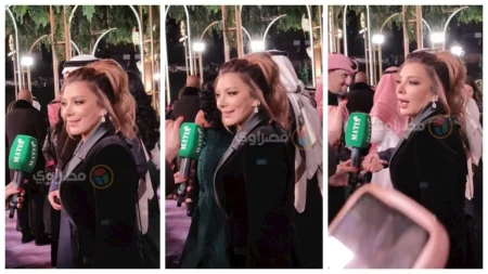 أصالة تساند شيرين عبدالوهاب أثناء حضورها joy awards: شدي عزمك يا بنت (صور)