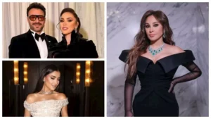 نسرين طافش بالأحمر الناري ومي عمر تشبة الملكات.. لقطات لنجوم الفن خلال 24 ساعة