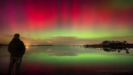 14 صورة مذهلة تُوثق لحظة اصطدام كتلة شمسية بالأرض وظهور الشفق القطبي