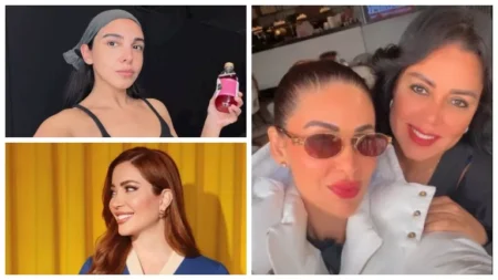 نسرين طافش بفستان قصير وسلمى أبو ضيف بدون مكياج.. لقطات نجوم الفن خلال 24 ساعة