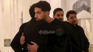 مصطفى شوبير يقدم واجب العزاء لأسرة الراحل والد الموزع الموسيقي أحمد إبراهيم.. صور