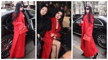 هيفاء وهبي تخطف الأنظار بإطلالة جريئة في أحد عروض الأزياء بباريس