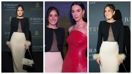 أمينة خليل تنشر صورة مع كاتي بيري من حفلة غنائية في الإمارات أمينة خليل تنشر صورة مع كاتي بيري من حفلة غنائية في الإمارات