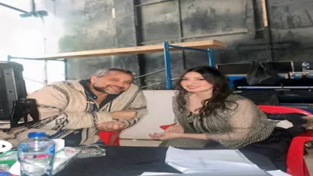 رمضان 2026.. 5 صور لـ نرمين الفقي مع خالد الصاوي وصناع "أولاد الراعي"