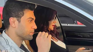 صور جديدة.. مهند حسني ورانيا يوسف في كواليس "روج أسود"