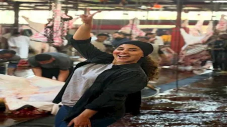 أيتن عامر تنشر صورا لها في "المدبح".. والجمهور: المعلمة وقمر في كل حالاتك