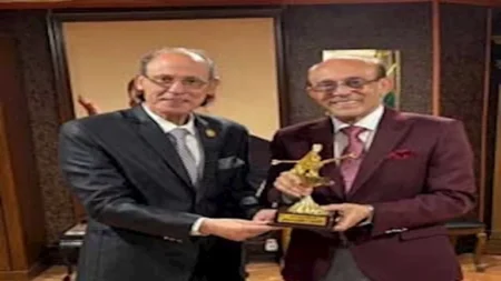 تكريم محمد صبحي في احتفالية الجمعية المصرية العربية للثقافة والإعلام والفنون