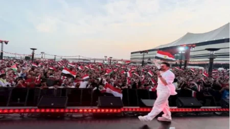 تامر حسني وحمادة هلال.. نجوم دعموا المنتخب في مشواره بأمم أفريقيا