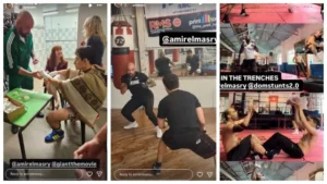 أمير المصري يروج لفيلم "Giant" ويكشف عن صور جديدة من كواليس التصوير