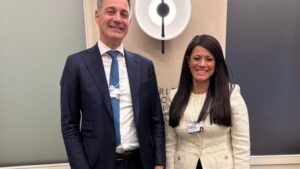 وزيرة التخطيط تعقد لقاء مع المدير التنفيذي لبرنامج الأمم المتحدة