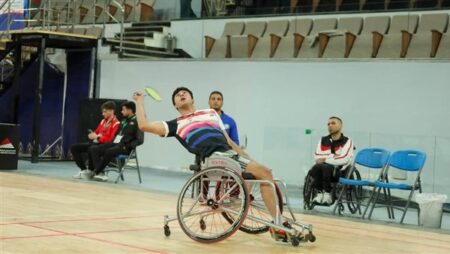 بالصور.. انطلاق منافسات اليوم الثاني من بطولة مصر الدولية البارالمبية للريشة الطائرة