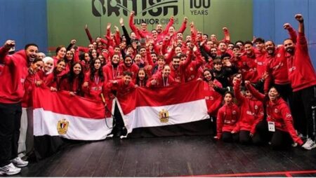 وزير الشباب يهنئ أبطال مصر الفائزين ببطولة إنجلترا المفتوحة للإسكواش للناشئين والناشئات 2026