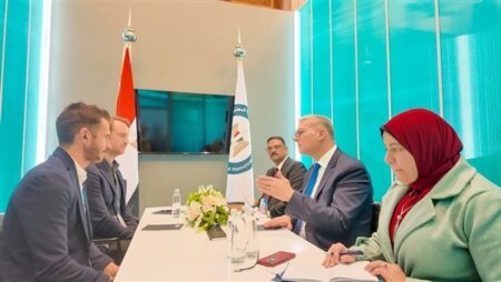 وزير البترول يبحث مع «باريك جولد» برنامج استكشاف الذهب بالصحراء الشرقية